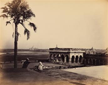 SAMUEL BOURNE (1834-1912) A pair of albums from India with a total of 100 photographs.